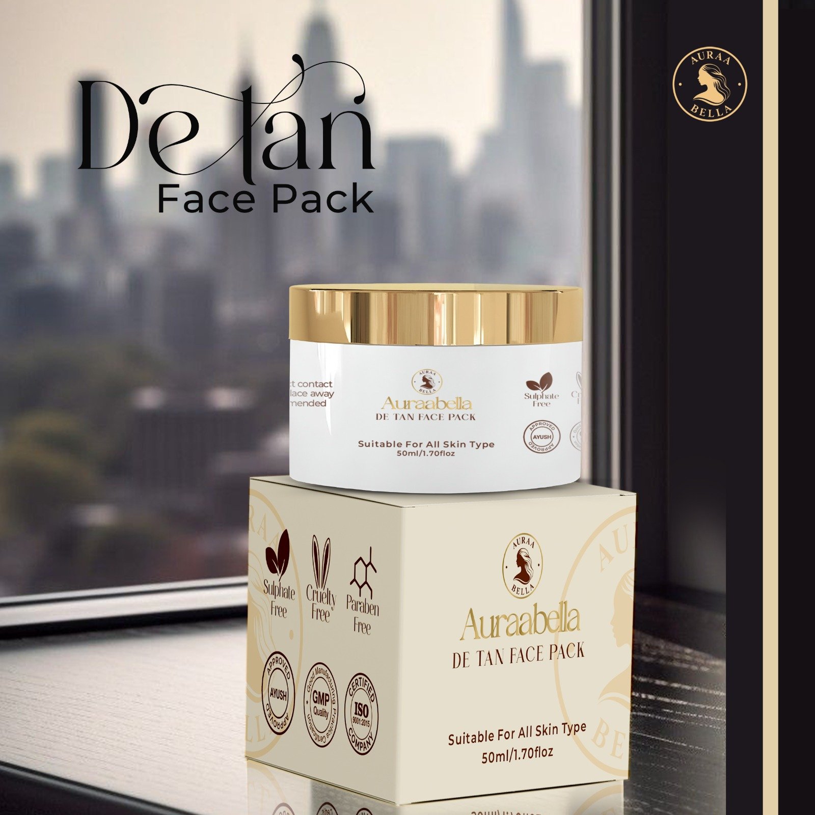 Auraabella De Tan Face Pack - Image 3