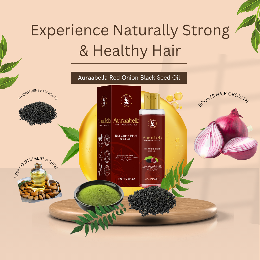 Auraabella Red Onion Black Seed Hair Oil
