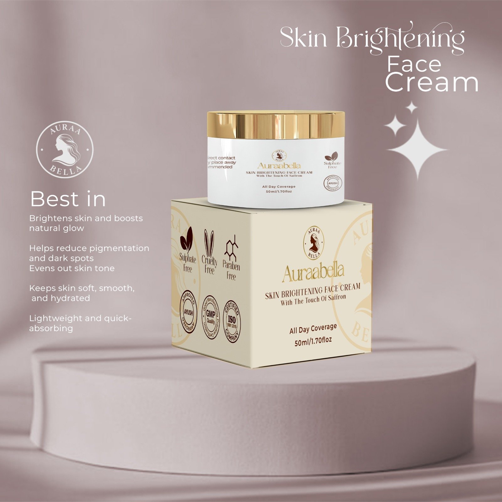 Auraabella Skin Brightening Face Cream - Image 3